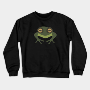 Minimal Green Frog, Tropical Animal, Love Frogs Crewneck Sweatshirt
