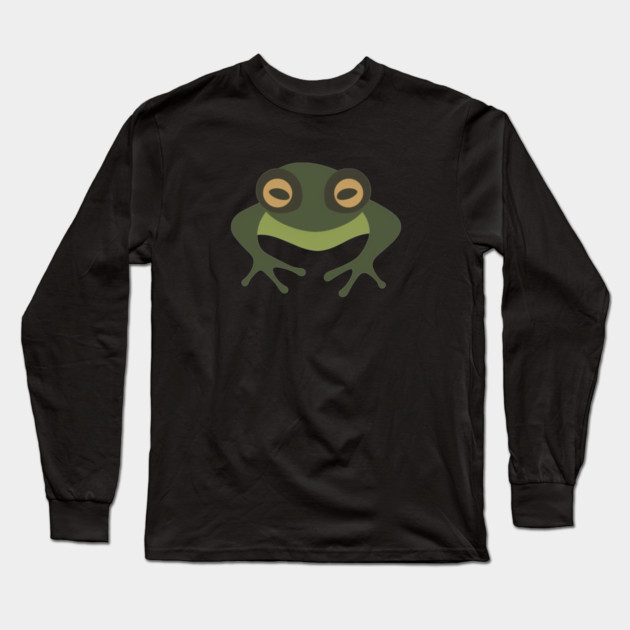 Minimal Green Frog, Tropical Animal, Love Frogs Long Sleeve T-Shirt by logiamerch