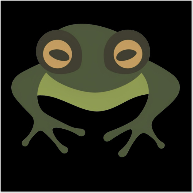 Minimal Green Frog, Tropical Animal, Love Frogs Wall Art by logiamerch