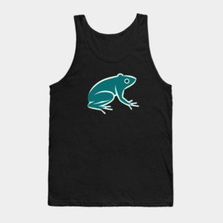 Minimal Green Frog, Tropical Animal, Love Frogs Tank Top