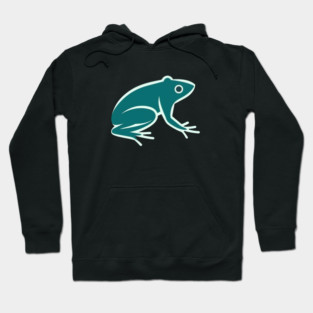 Minimal Green Frog, Tropical Animal, Love Frogs Hoodie