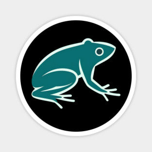 Minimal Green Frog, Tropical Animal, Love Frogs Magnet