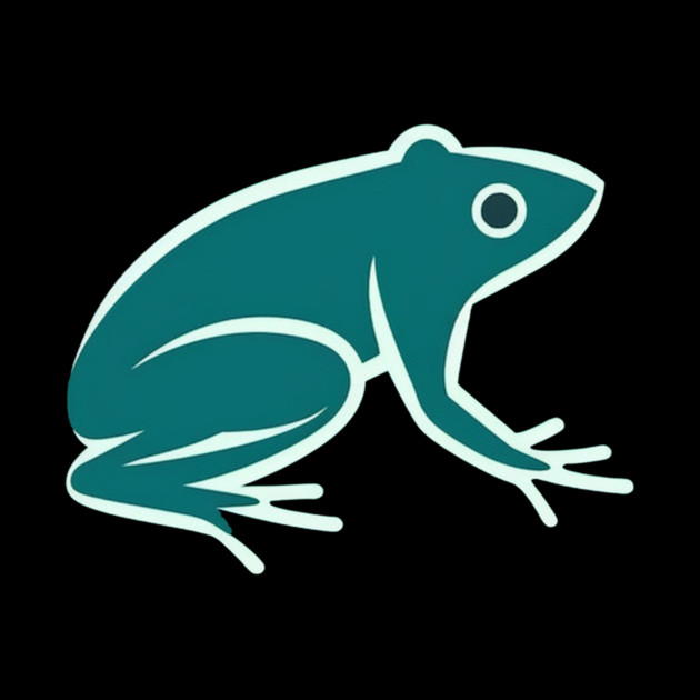 Minimal Green Frog, Tropical Animal, Love Frogs by logiamerch