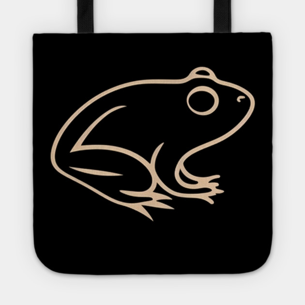 Minimal Frog, Tropical Animal, Tote by logiamerch