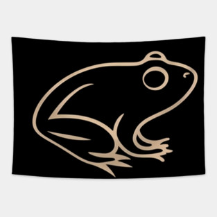 Minimal Frog, Tropical Animal, Tapestry