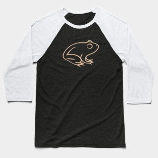 Minimal Frog, Tropical Animal, Baseball T-Shirt