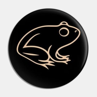 Minimal Frog, Tropical Animal, Pin