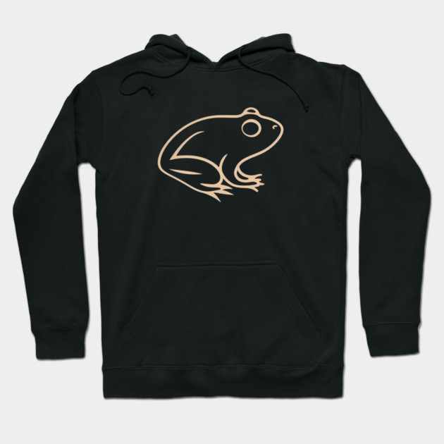 Minimal Frog, Tropical Animal, Hoodie by logiamerch