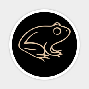 Minimal Frog, Tropical Animal, Magnet