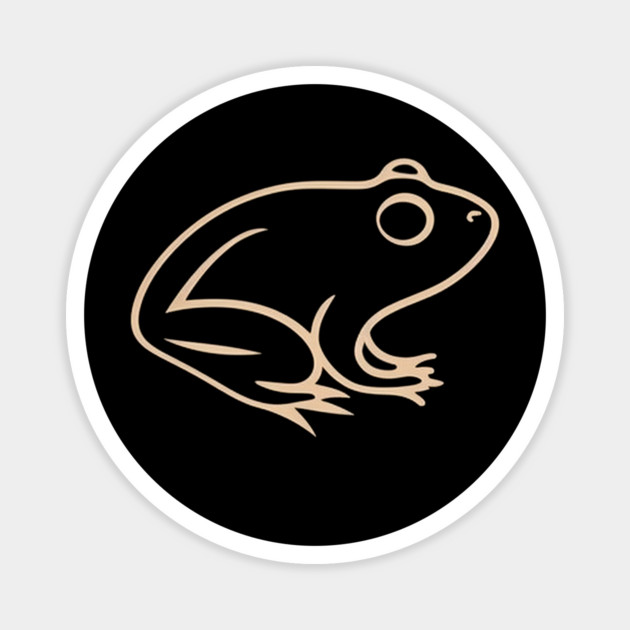 Minimal Frog, Tropical Animal, Magnet by logiamerch