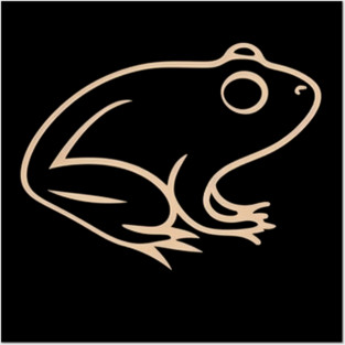 Minimal Frog, Tropical Animal, Posters and Art