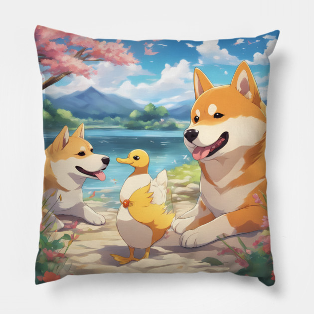 loving you agian Pillow by animegirlnft