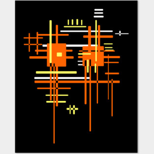 Minimal Architecture Techno Design Posters and Art