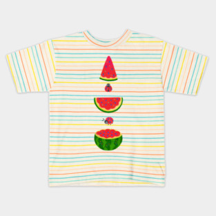 Watermelon and ladybugs Kids T-Shirt