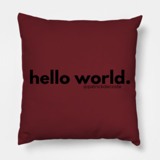 Hello World Pillow