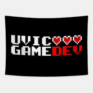 Uvic GameDev Red Logo Tapestry