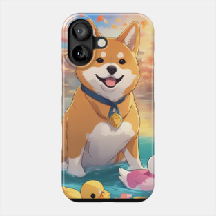 Shiba cute adventure Phone Case