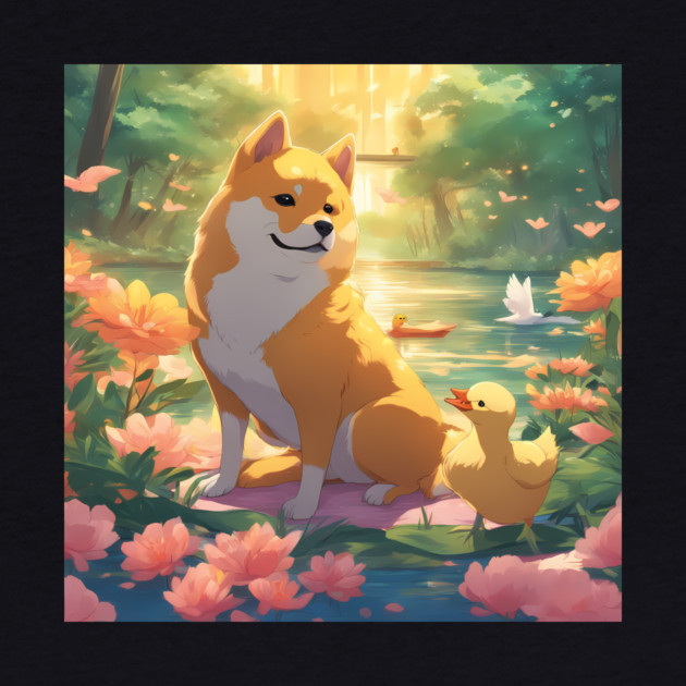 Shiba Alegre Pegadiza by animegirlnft