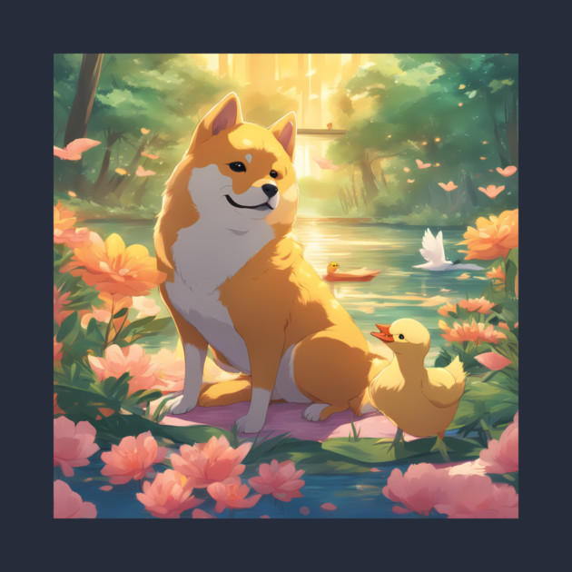 Shiba Alegre Pegadiza by animegirlnft