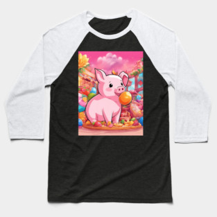 Swine Sensation Baseball T-Shirt