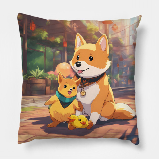 touch of mystery Pillow by animegirlnft
