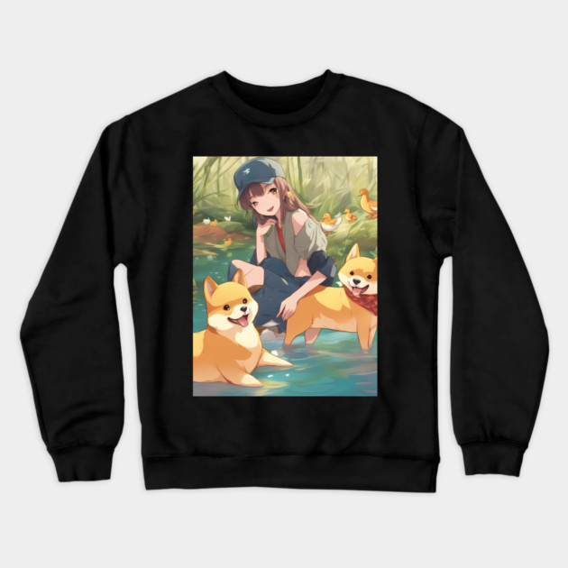 unique and fashionable Crewneck Sweatshirt by animegirlnft