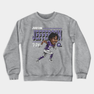 Justin Jefferson Minnesota Cartoon Crewneck Sweatshirt