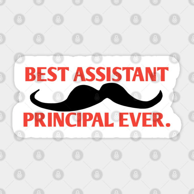 Best assistant principal ever, Gift For Male assistant principal Sticker by BlackMeme94