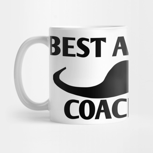Best assistant coach ever, Gift for male assistant coach with mustache by BlackMeme94