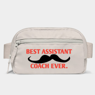Best assistant coach ever, Gift for male assistant coach with mustache Bag