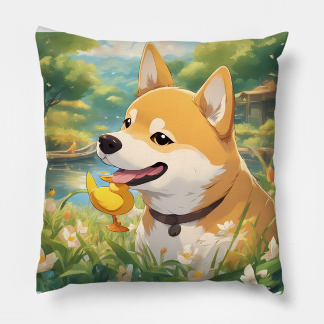 infusing a touch Pillow by animegirlnft