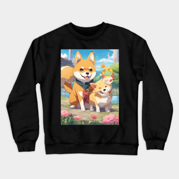 Capture the energetic Crewneck Sweatshirt by animegirlnft