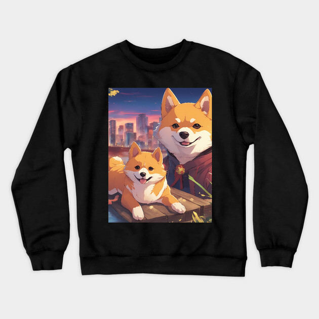 city of desteny Crewneck Sweatshirt by animegirlnft