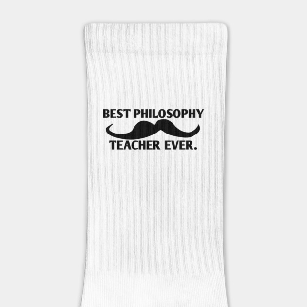 Best philosophy teacher ever, Gift for male philosophy teacher with mustache by BlackMeme94
