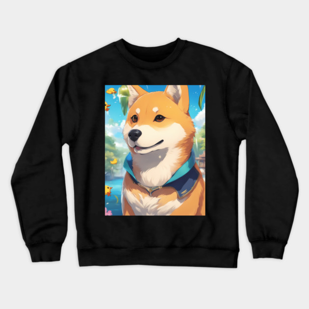 Shiba Of Desteny Crewneck Sweatshirt by animegirlnft