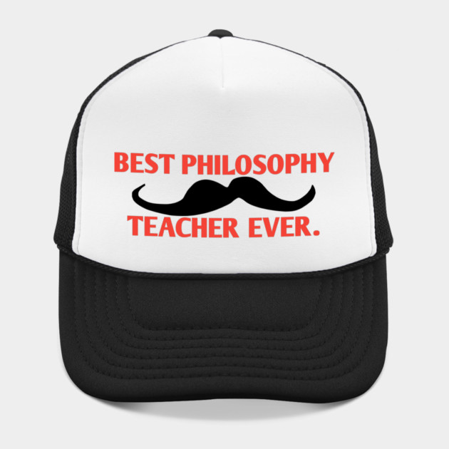 Best philosophy teacher ever, Gift for male philosophy teacher with mustache by BlackMeme94