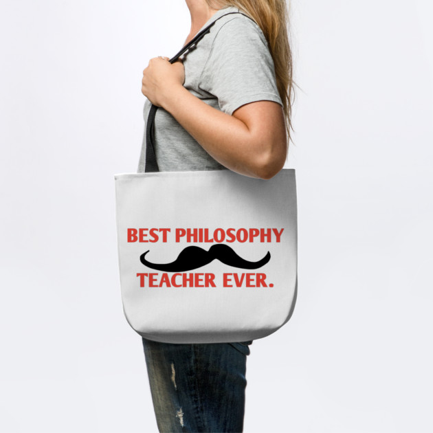 Best philosophy teacher ever, Gift for male philosophy teacher with mustache by BlackMeme94