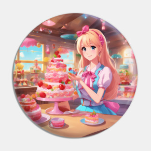 A delectable fusion of anime and cake Pin