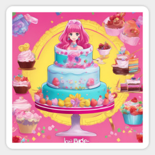 Anime Cake Wonderland Sticker
