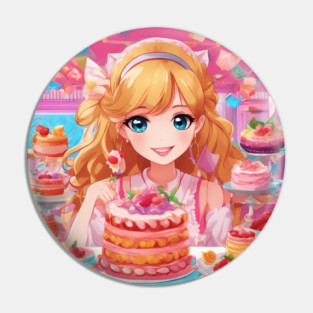 Anime Cake Adventures Pin