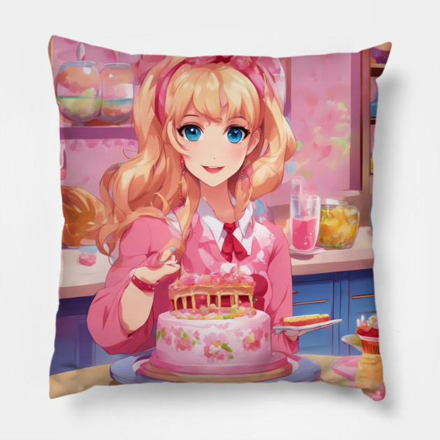 Sugary Anime Creations Pillow by animegirlnft