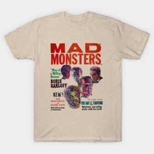 Mad Monsters Vintage Horror classic magazine cover T-Shirt