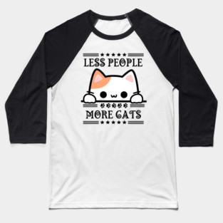 Cute-Cat Baseball T-Shirt