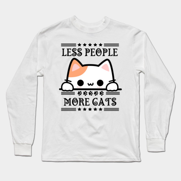 Cute-Cat Long Sleeve T-Shirt by BlackMeme94