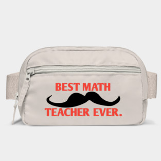 Best math teacher ever, Gift for male math teacher with mustache Bag