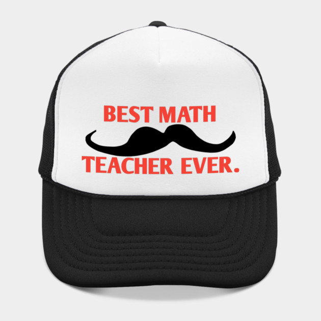 Best math teacher ever, Gift for male math teacher with mustache by BlackMeme94