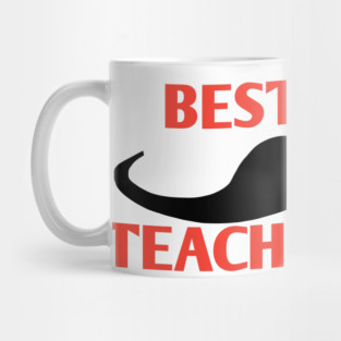 Best math teacher ever, Gift for male math teacher with mustache Mug