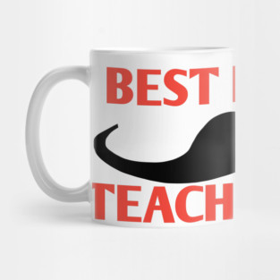 Best english teacher ever, Gift for male english teacher with mustache Mug