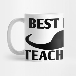 Best english teacher ever, Gift for male english teacher with mustache Mug