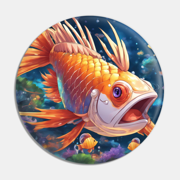 Sands Acedamy Angry Fish Pin by animegirlnft